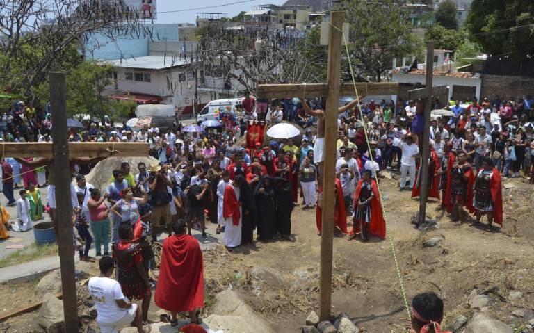 Poca participaci n en Viacrucis de la colonia Santa Cruz Acapulco